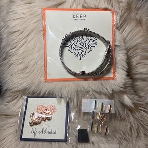 Keep Collective Silver Bracelet with accessories